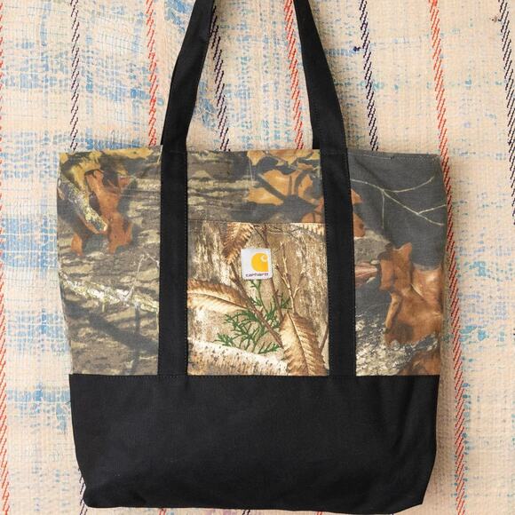 Upcycled handmade carhartt tote bag - Picture 1 of 8